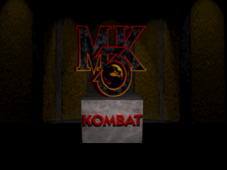 Mortal Kombat 3 title screen for Playstation
